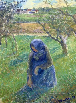 Camille Pissarro Werke - sammeln von Kräutern 1882 Camille Pissarro